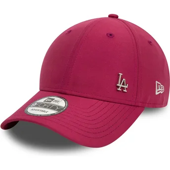 Gorra curva roja ajustable 9FORTY Flawless de Los Angeles Dodgers MLB de New Era