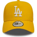 new-era-9forty-a-frame-league-essential-los-angeles-dodgers-mlb-yellow-trucker-hat