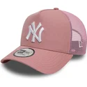epci-curbata-roz-snapback-9forty-a-frame-league-essential-de-new-york-yankees-mlb-de-new-era
