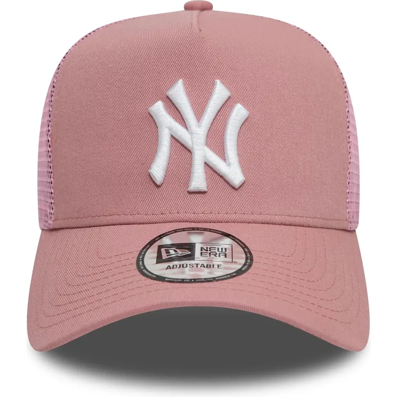 epci-curbata-roz-snapback-9forty-a-frame-league-essential-de-new-york-yankees-mlb-de-new-era