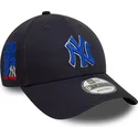 epci-curbata-bleumarin-reglabila-9forty-side-patch-de-new-york-yankees-mlb-de-new-era