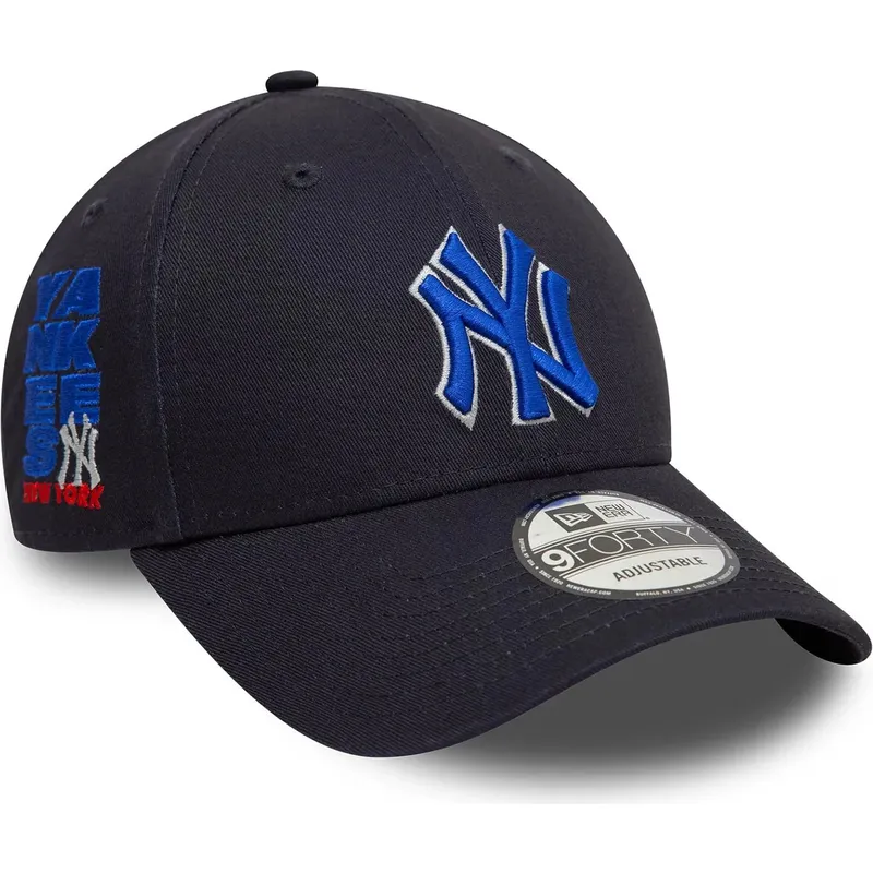 epci-curbata-bleumarin-reglabila-9forty-side-patch-de-new-york-yankees-mlb-de-new-era