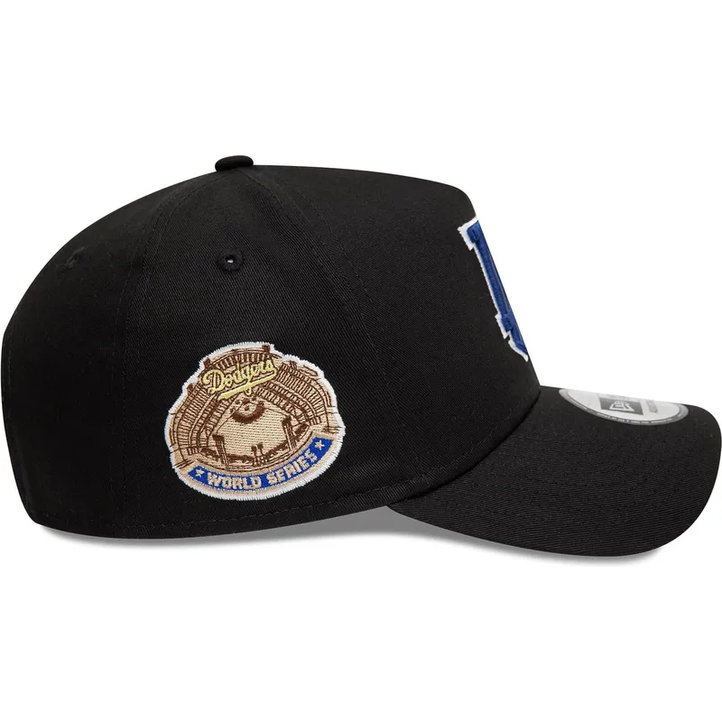 epci-curbata-negru-snapback-9forty-a-frame-world-series-patch-de-los-angeles-dodgers-mlb-de-new-era