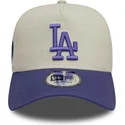bezowo-fioletowa-czapka-z-zakrzywionym-daszkiem-typu-snapback-z-fioletowym-logo-9forty-a-frame-world-series-patch-los-angeles-do