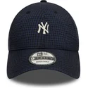 justerbar-marinbla-9forty-seersucker-keps-med-bojd-skarm-fran-new-york-yankees-mlb-av-new-era