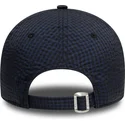 justerbar-marinbla-9forty-seersucker-keps-med-bojd-skarm-fran-new-york-yankees-mlb-av-new-era