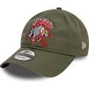 new-era-curved-brim-tom-and-jerry-9twenty-looney-tunes-green-adjustable-cap