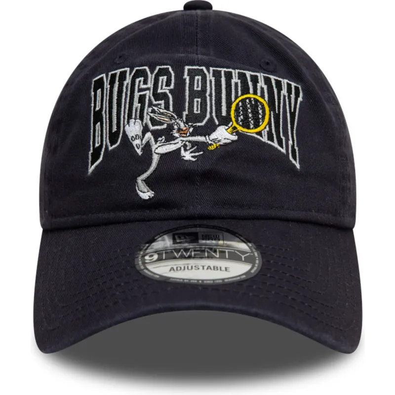 regulowana-granatowa-czapka-z-zakrzywionym-daszkiem-9twenty-washed-z-krolikiem-bugsem-looney-tunes-od-new-era
