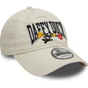 casquette-courbee-beige-ajustable-9twenty-washed-daffy-duck-looney-tunes-new-era