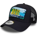 czapka-trucker-granatowa-9forty-a-frame-license-plate-z-maui-miasta-i-plaze-od-new-era