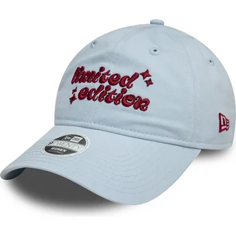 Cappellino curvo azzurro chiaro regolabile da donna 9TWENTY di Limited Edition di New Era