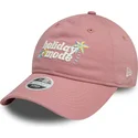 cappellino-curvo-rosa-regolabile-da-donna-9twenty-holiday-mode-di-new-era