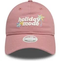rosa-justerbar-damkeps-med-bojd-skarm-9twenty-fran-holiday-mode-av-new-era