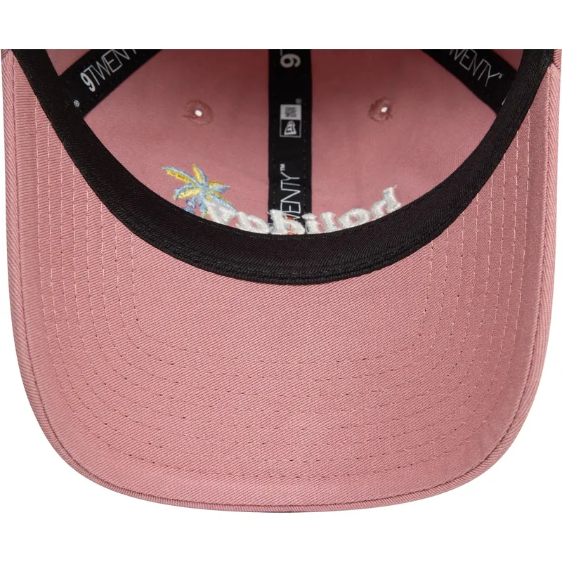 new-era-9twenty-holiday-mode-verstellbare-rosa-damenschirmmutze