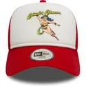 epci-curbata-rou-snapback-pentru-copii-9forty-a-frame-de-wonder-woman-dc-comics-de-new-era