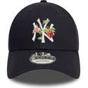 new-york-yankees-mlb-9forty-marineblaue-curved-cap-mit-frucht-icon-von-new-era