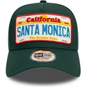 zielona-czapka-z-zakrzywionym-daszkiem-snapback-9forty-a-frame-license-plate-santa-monica-miasta-i-plaze-od-new-era
