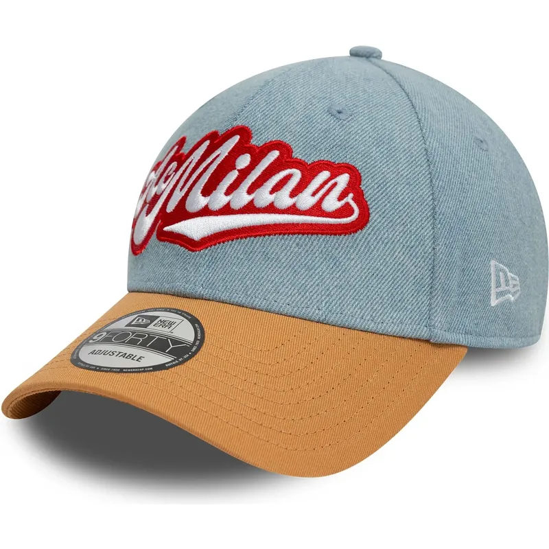 epci-curbata-papagal-reglabila-9forty-denim-de-ac-milan-serie-a-de-new-era