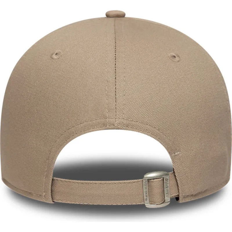 cappellino-regolabile-marrone-chiaro-con-visiera-curva-e-logo-marrone-9forty-league-essential-dei-new-york-yankees-mlb-di-new-er