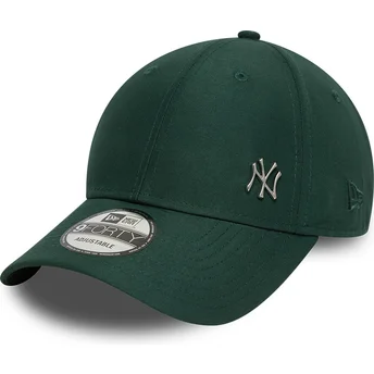 Cappellino con visiera curva verde regolabile 9FORTY Flawless dei New York Yankees MLB di New Era