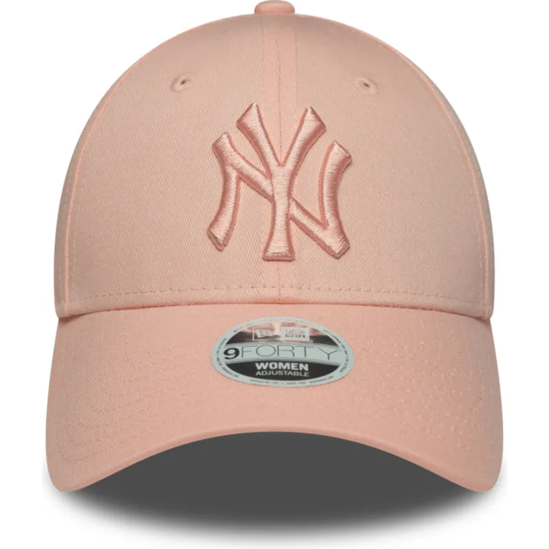cappellino-rosa-curva-regolabile-da-donna-con-logo-rosa-9forty-league-essential-dei-new-york-yankees-mlb-di-new-era