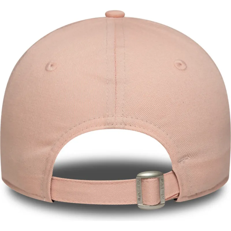 new-era-mlb-new-york-yankees-9forty-league-essential-damen-verstellbare-rosa-kappe-mit-rosa-logo