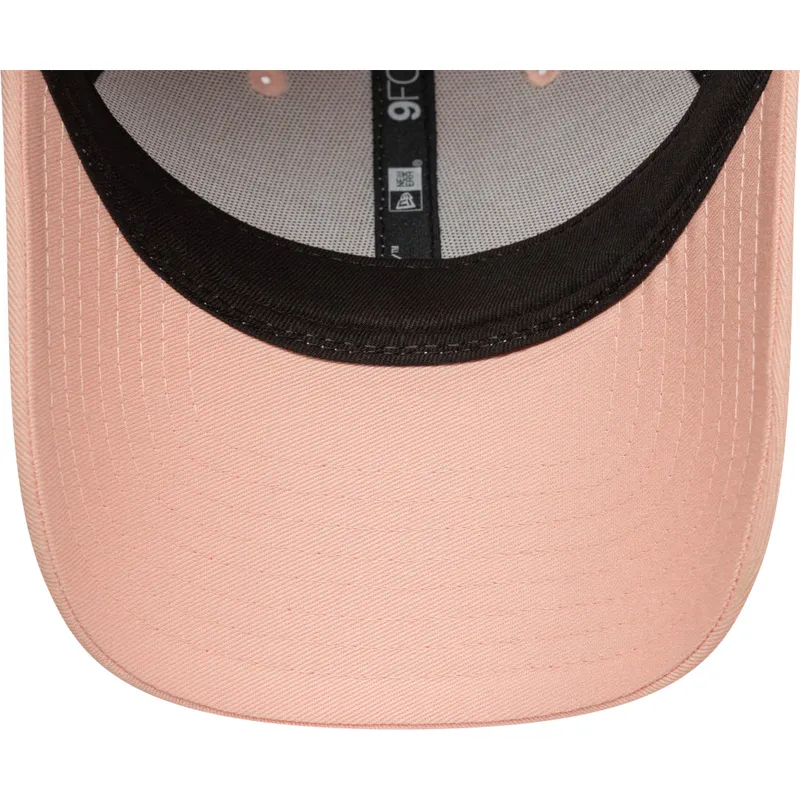 new-era-mlb-new-york-yankees-9forty-league-essential-damen-verstellbare-rosa-kappe-mit-rosa-logo