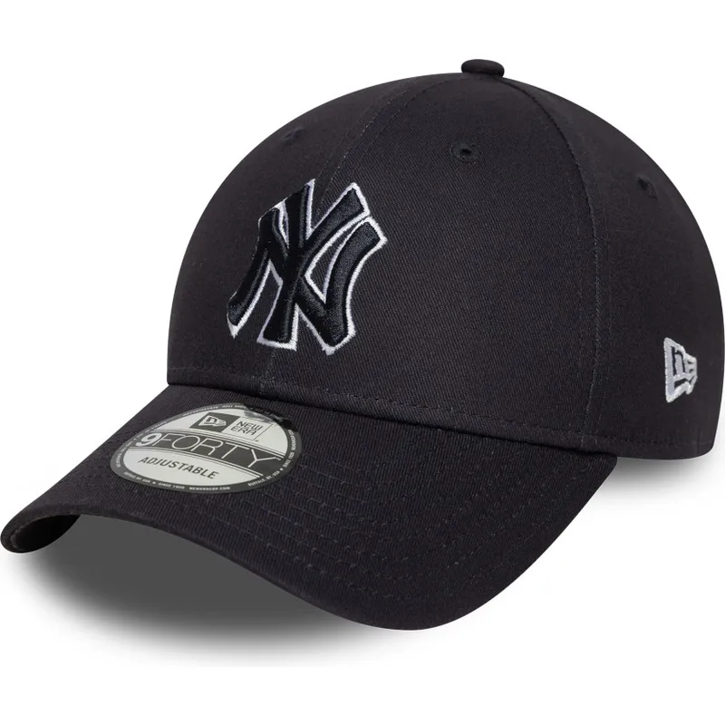 epci-curbata-bleumarin-reglabila-9forty-outline-de-new-york-yankees-mlb-de-new-era