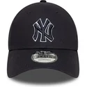 gorra-curva-azul-marino-ajustable-con-logo-azul-marino-9forty-outline-de-new-york-yankees-mlb-de-new-era