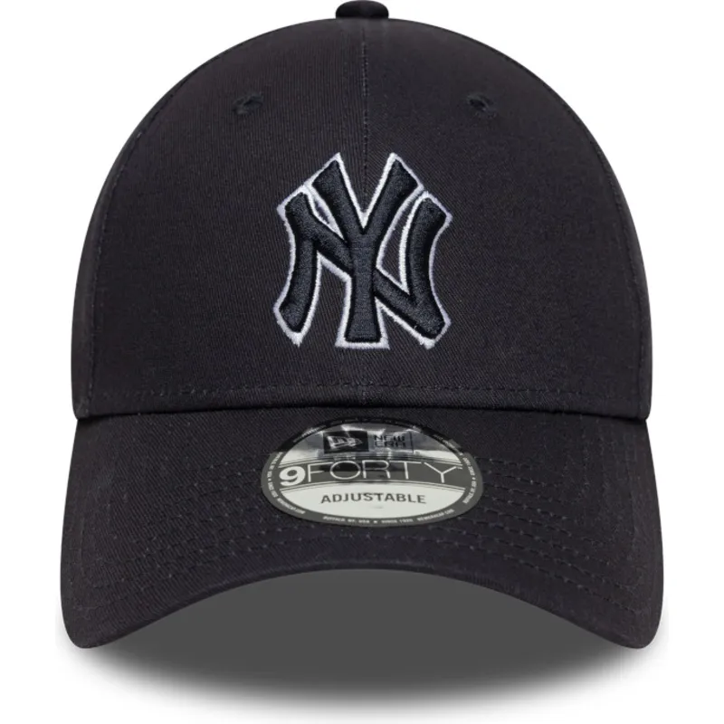 verstellbare-marineblaue-gebogene-kappe-mit-marineblauem-logo-9forty-outline-der-new-york-yankees-mlb-von-new-era