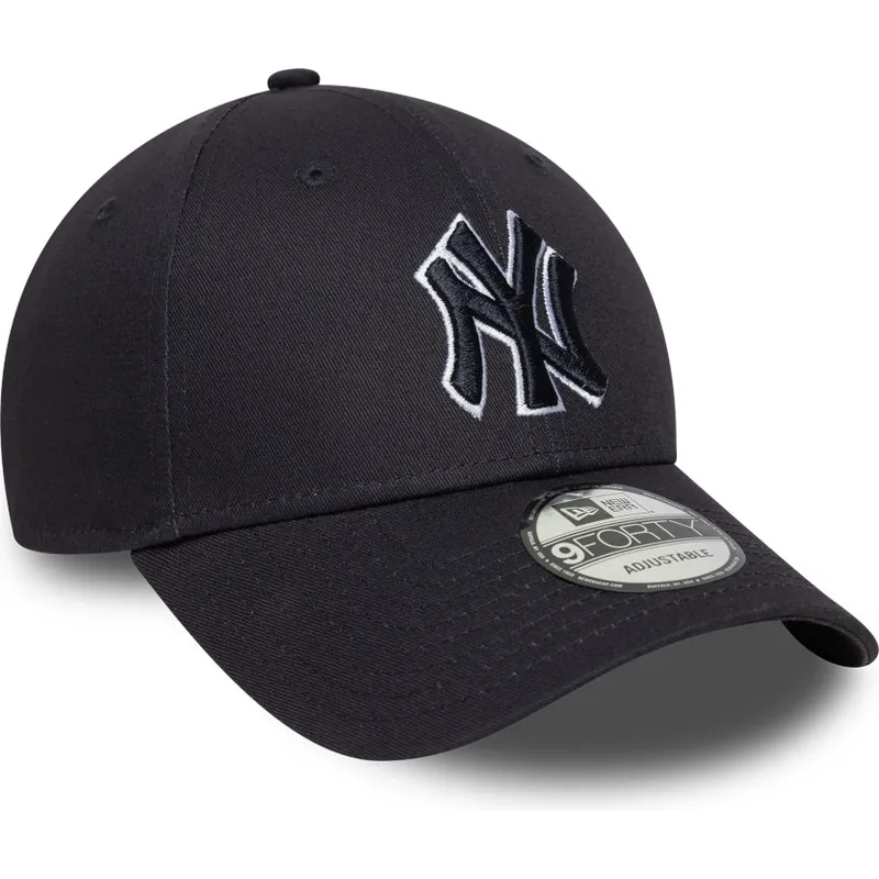 verstellbare-marineblaue-gebogene-kappe-mit-marineblauem-logo-9forty-outline-der-new-york-yankees-mlb-von-new-era