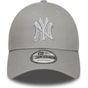 new-era-curved-brim-9forty-outline-new-york-yankees-mlb-grey-adjustable-cap