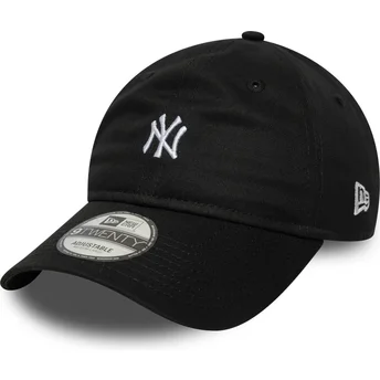 Cappellino curvo nero regolabile 9TWENTY Mini Logo dei New York Yankees MLB di New Era
