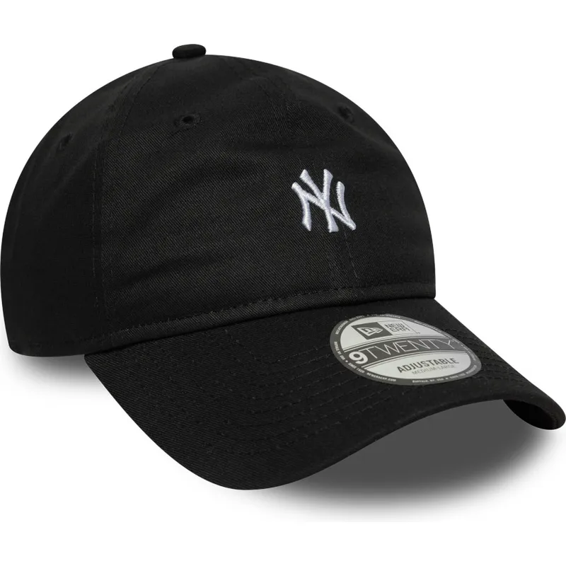 schwarze-verstellbare-kappe-9twenty-mini-logo-der-new-york-yankees-mlb-von-new-era