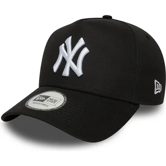 Gorra curva negra snapback E Frame League Essential de New York Yankees MLB de New Era