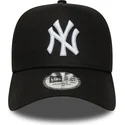 casquette-courbee-noire-snapback-e-frame-league-essential-new-york-yankees-mlb-new-era