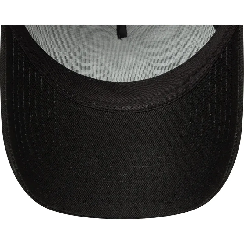 schwarze-snapback-kappe-mit-gebogenem-schirm-e-frame-league-essential-der-new-york-yankees-mlb-von-new-era