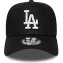 cappellino-curvo-nero-snapback-e-frame-league-essential-dei-los-angeles-dodgers-mlb-di-new-era