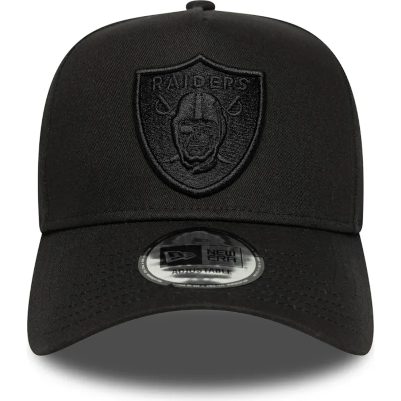cappellino-snapback-nero-curvo-e-frame-essential-dei-las-vegas-raiders-nfl-di-new-era