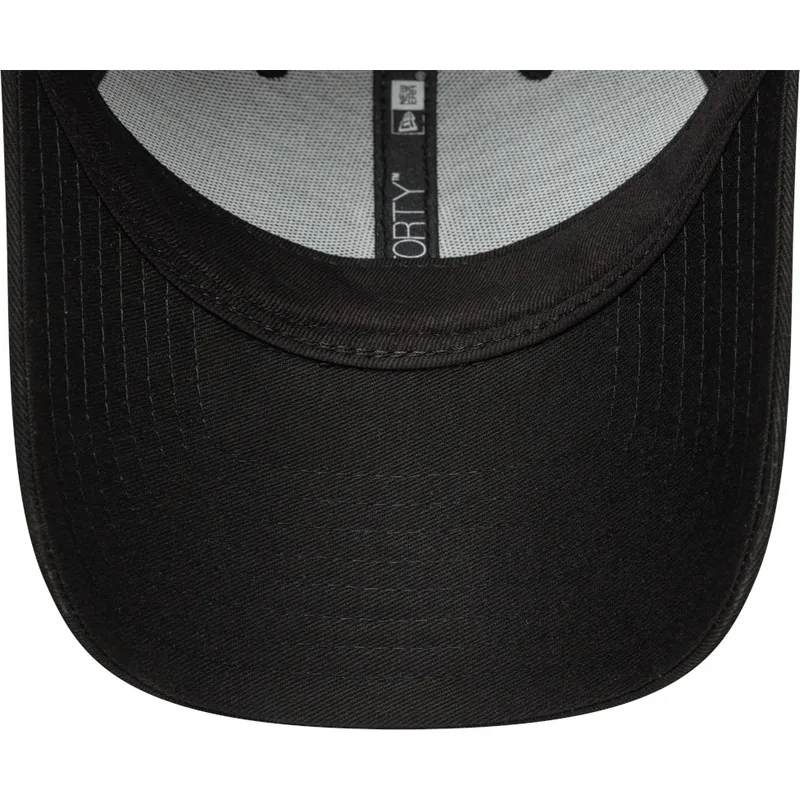 new-era-mlb-9forty-new-york-yankees-damen-verstellbare-schwarze-kappe-mit-mini-logo