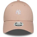 new-era-new-york-yankees-mlb-9forty-mini-logo-justerbar-rosa-bojd-keps-for-kvinnor