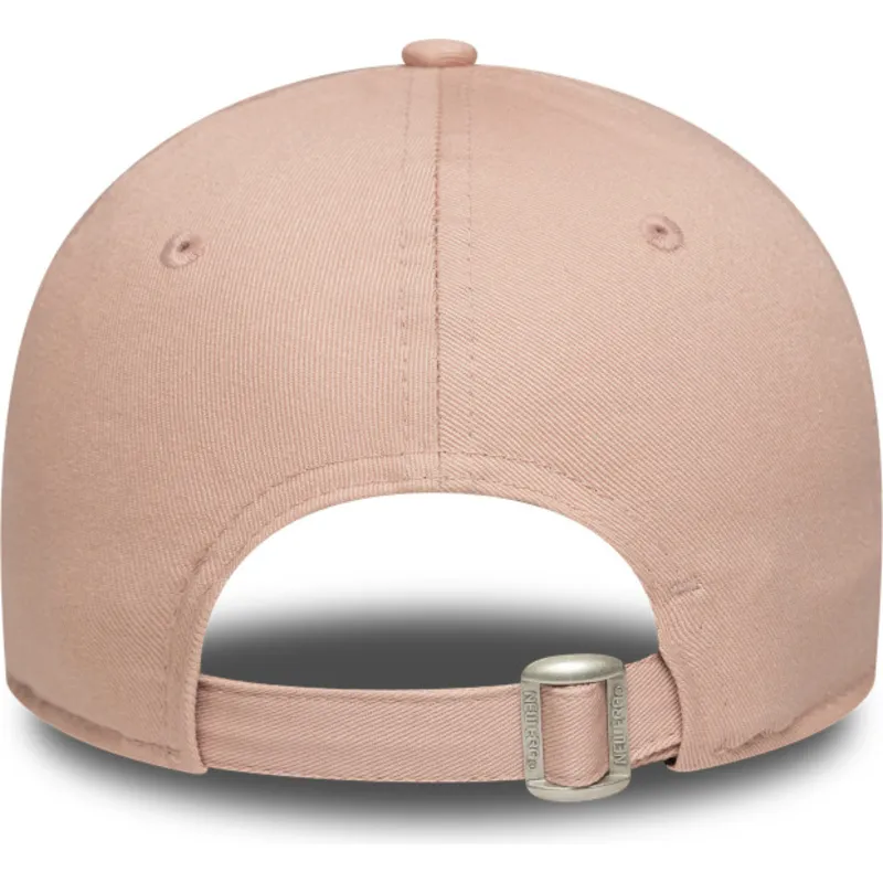 berretto-curvo-rosa-regolabile-da-donna-9forty-mini-logo-new-york-yankees-mlb-di-new-era