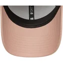 gebogene-rosa-verstellbare-damenkappe-9forty-mini-logo-new-york-yankees-mlb-von-new-era
