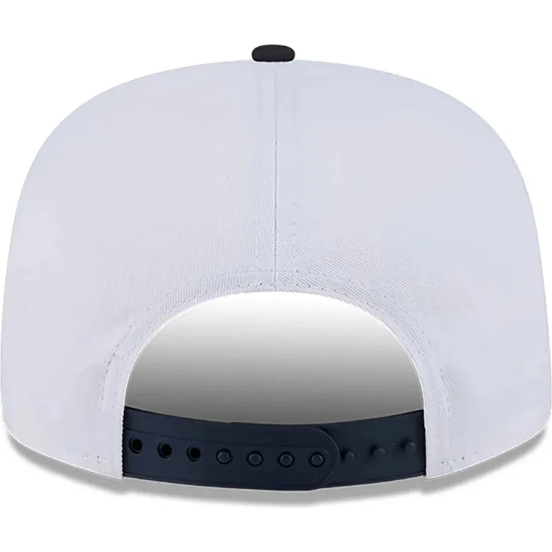 cappellino-piatto-bianco-e-nero-snapback-golfer-championship-pin-dei-new-york-yankees-atlanta-braves-mlb-di-new-era