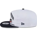 weisse-und-schwarze-flache-snapback-kappe-golfer-championship-pin-von-new-york-yankees-atlanta-braves-mlb-von-new-era
