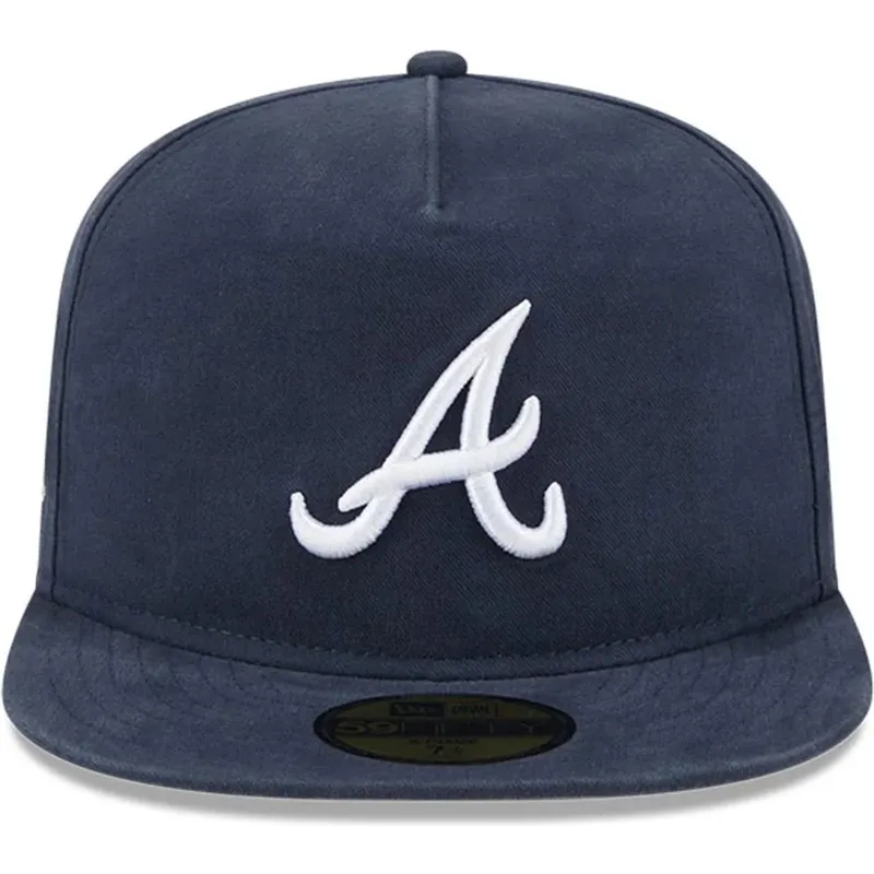 marinbla-platt-keps-justerad-59fifty-a-frame-championship-side-flag-atlanta-braves-mlb-fran-new-era