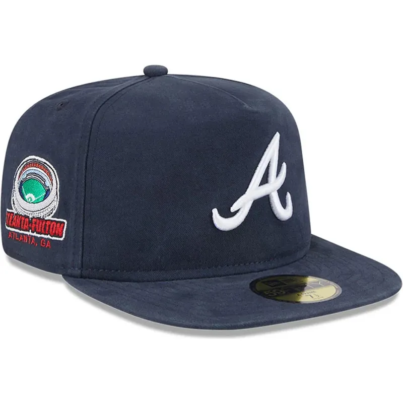 marinbla-platt-keps-justerad-59fifty-a-frame-championship-side-flag-atlanta-braves-mlb-fran-new-era