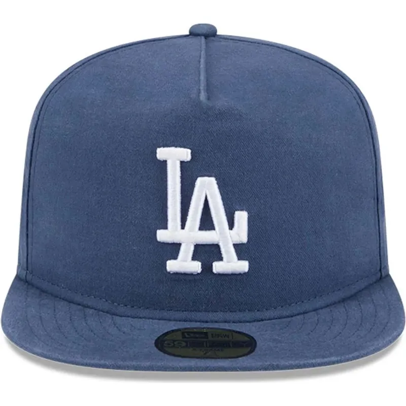 platt-bla-justerad-keps-59fifty-a-frame-championship-side-flag-los-angeles-dodgers-mlb-fran-new-era