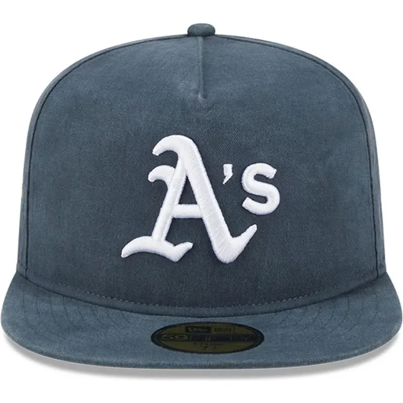 oakland-athletics-mlb-new-era-59fifty-a-frame-championship-side-flag-grune-flat-cap