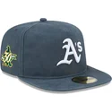 gorra-plana-verde-ajustada-59fifty-a-frame-championship-side-flag-de-oakland-athletics-mlb-de-new-era